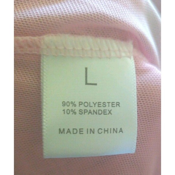 Pink Sheer Mesh Teddy Bodysuit Romper Size XL Black Lace Trim Adjustable Straps - Picture 4 of 7